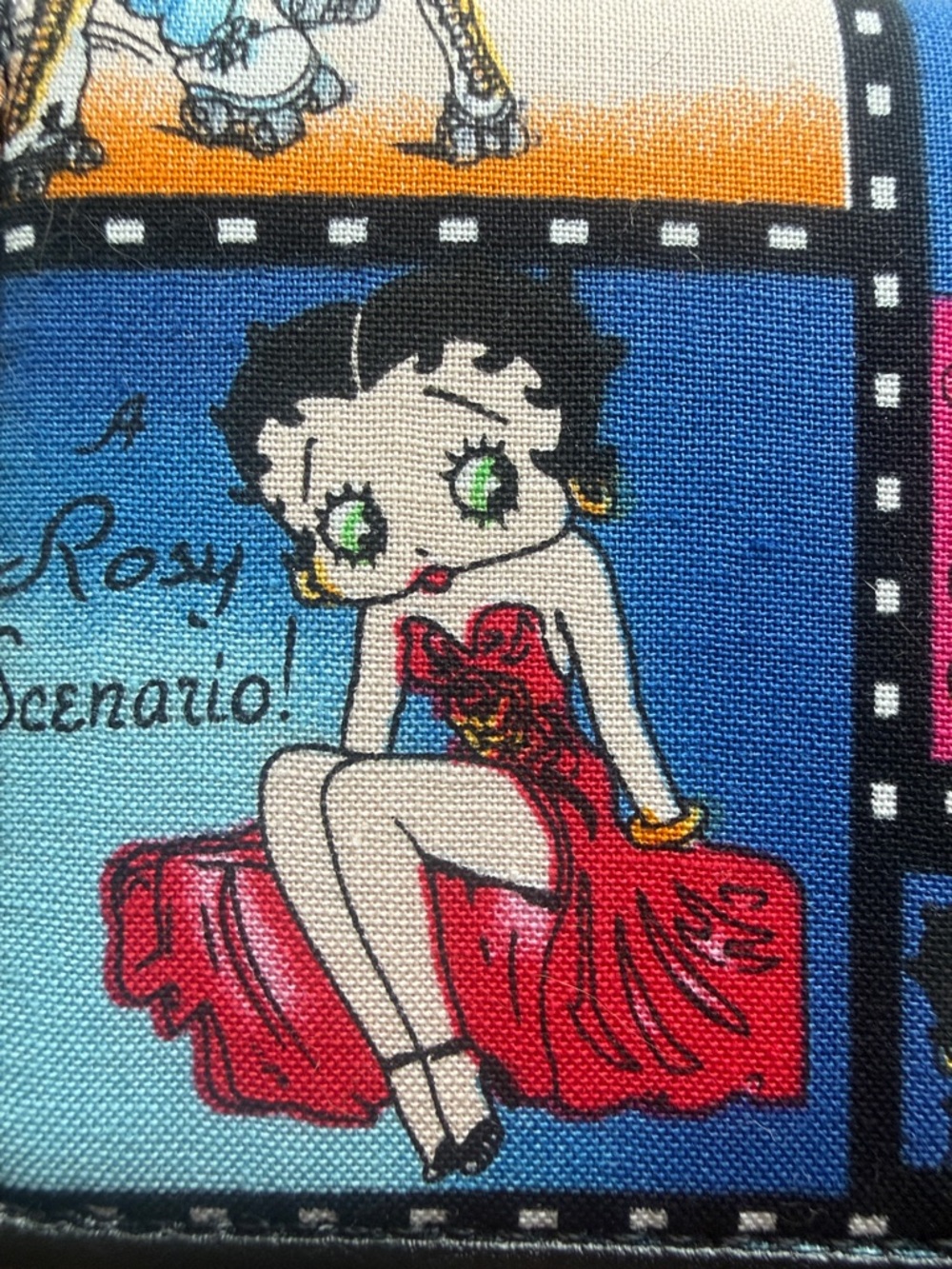 Vintage Iconic Betty Boop “Entering Hollywood” Multi Photos Fabric Snap Wallet - Picture 10 of 16